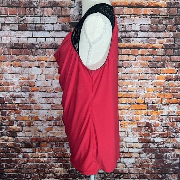 Torrid Sleeveless Blouse w/Lace Upper - Picture 3 of 5